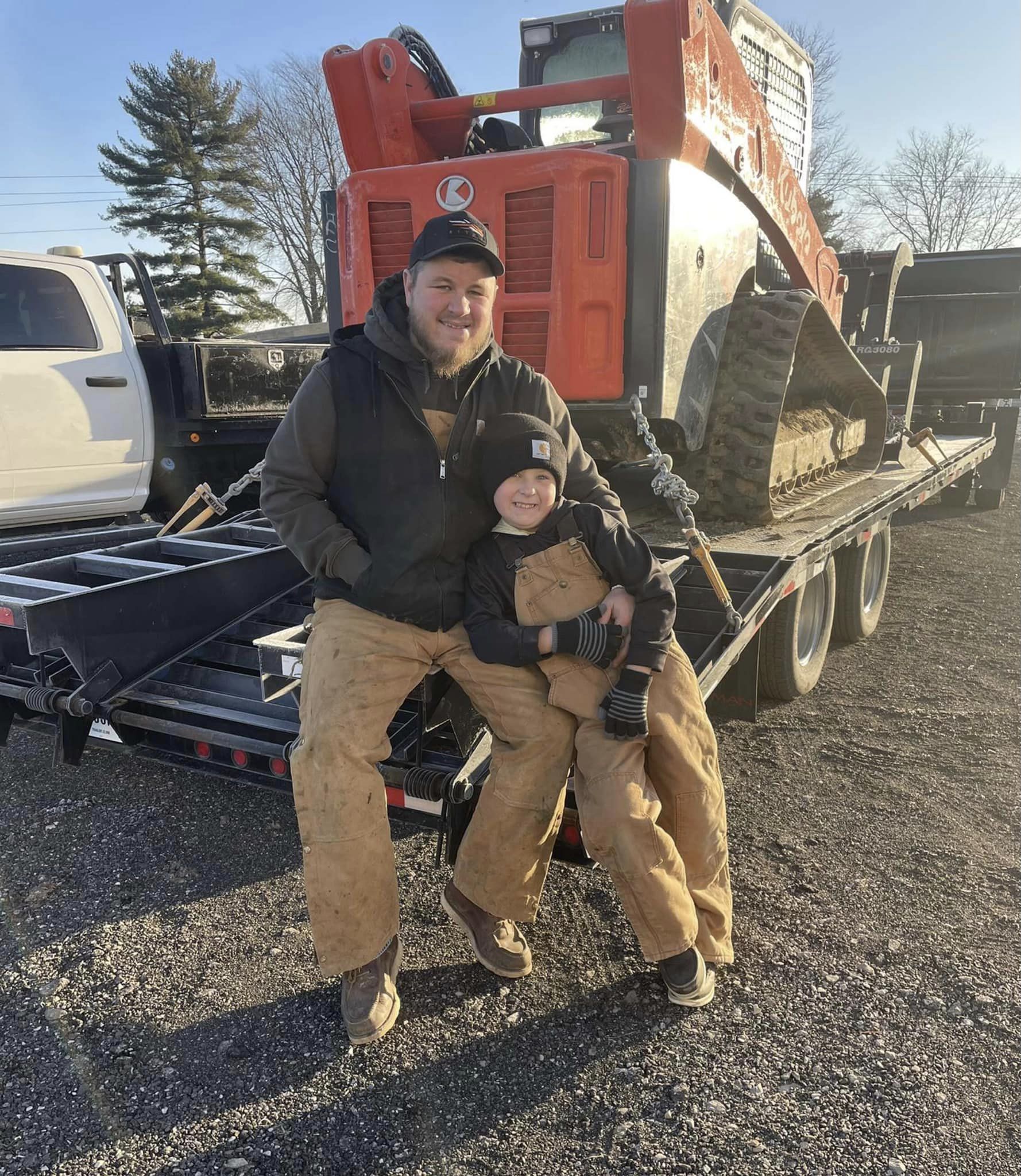 Colby Lukemeyer and son